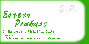 eszter pinkasz business card